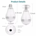 Kamera Sijalica 360 stepeni IP WIFI 1080p - Slika 3