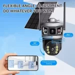 Solarna WiFi kamera sa dva sočiva – 4G povezivanje i napredno praćenje - Slika 2