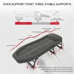 Sklopivi Ležaj za Kampovanje sa Dušekom i Naslonom na 5 Pozicija - Slika 2