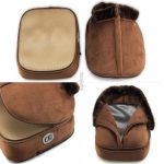 2 u 1 električni grejač za stopala, udoban plišani  masažer grejač za stopala, masažer za grejanje stopala, velike papuče za masažu i grejanje - Slika 4