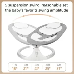 Njihalica - Automatska baby ležaljka za uspavljivanje – električna kolevka i ljuljaška za bebe - Slika 4