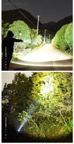 Baterijska LED lampa visoke snage - snažna ručna, kamperska lampa - Slika 10