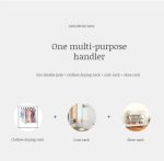 Dvostruki stalak za odeću, pokretni stalak za garderobu sa točkićima za spavaću sobu - Slika 4