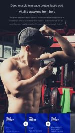 Električni masažer pištolj za telo, vibracioni fitnes uređaj za ublažavanje bolova u mišićima - Slika 2