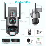 HWEN 8MP 4MP WiFi IP kamera sa alarmom i dualnim ekranom: Sigurnosno rešenje za moderni dom - Slika 11