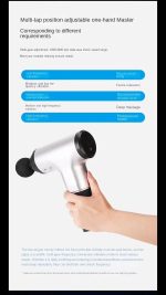 Električni masažer pištolj za telo, vibracioni fitnes uređaj za ublažavanje bolova u mišićima - Slika 6