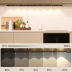 Inteligentno ultra-tanko LED svetlo za kuhinju u obliku mačijeg oka, sa senzorom pokreta za ljudsko telo, samolepljiva traka za osvetljenje vinskih ormarića i visećih elemenata - Slika 9