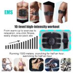 Pametni EMS trenažer za oblikovanje stomaka i ruku, stimulator mišića za neaktivne osobe - Slika 6
