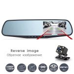 Dual kamera za retrovizor, auto kamera prednja i zadnja DVR HD 1080P - Slika 4