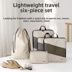 Putni set organizator za odeću – 6 delova od izdržljivog poliestera