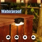 LED solarna lampa  – L-oblik, toplo bela svetlost - Slika 3