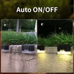 LED solarna lampa  – L-oblik, toplo bela svetlost - Slika 4