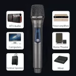 Bežični Mikrofon UHF Profesionalni Ručni Dinamički Mikrofon za Karaoke, Žurke, Crkve i Prikaze