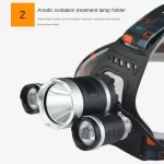 LED čeona lampa sa zumom i punjivom baterijom – Kampovanje, ribolov, planinarenje - Slika 4