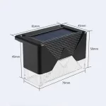 LED solarna lampa  – L-oblik, toplo bela svetlost - Slika 5