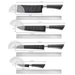 Kuhinjski set noževa od 6 delova – Nerđajući čelik za precizno i lako sečenje - Slika 7