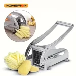 Set od Nerđajućeg Čelika za Sečenje Povrća, Voća i Pomfrita u Jednom