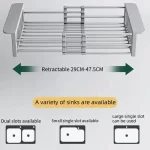 Preklopna Korpa za Ceđenje Sudova od Nerđajućeg Čelika – Praktični Organizator za Sudoperu - Slika 2