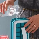 2-u-1 Posuda za Led – Silikonski Kalup za Led u Obliku Blokova - Slika 4