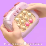 Antistres Igračka sa Svetlom – Elektronska Push Bubble Konzola za Reflekse