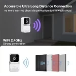 Tuya bežično pametno video zvono sa 2.4G WiFi, noćnim vidom, 2-kanalnim audio sistemom i cloud storage opcijom za sigurnost doma - Slika 3