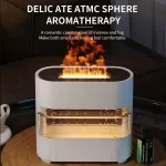 Ultrazvučni difuzer za eterična ulja sa efektom plamena, daljinskim upravljanjem i noćnim svetlom - Slika 5