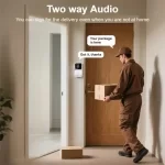 Tuya bežično pametno video zvono sa 2.4G WiFi, noćnim vidom, 2-kanalnim audio sistemom i cloud storage opcijom za sigurnost doma - Slika 4