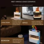 Ultrazvučni difuzer za eterična ulja sa efektom plamena, daljinskim upravljanjem i noćnim svetlom - Slika 7