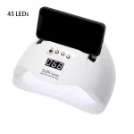 SunX6Max 256W Profesionalna UV LED Lampa za Nokte – Brzo Sušenje i Punjenje + Držač za Telefon