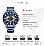 CURREN 8363 – Muški kvarcni sat sa metalnom narukvicom - Slika 5